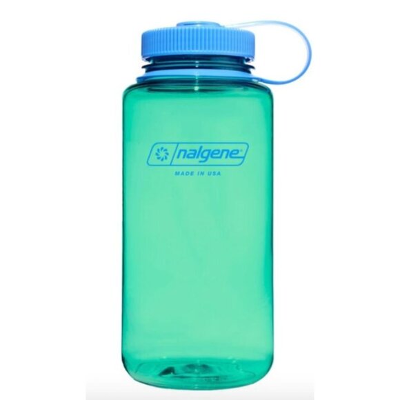 Nalgene 32 fl oz (2PACK) Plastic Narrow Mouth Water Bottle(Violet/Pastel Green) - Picture 4 of 4